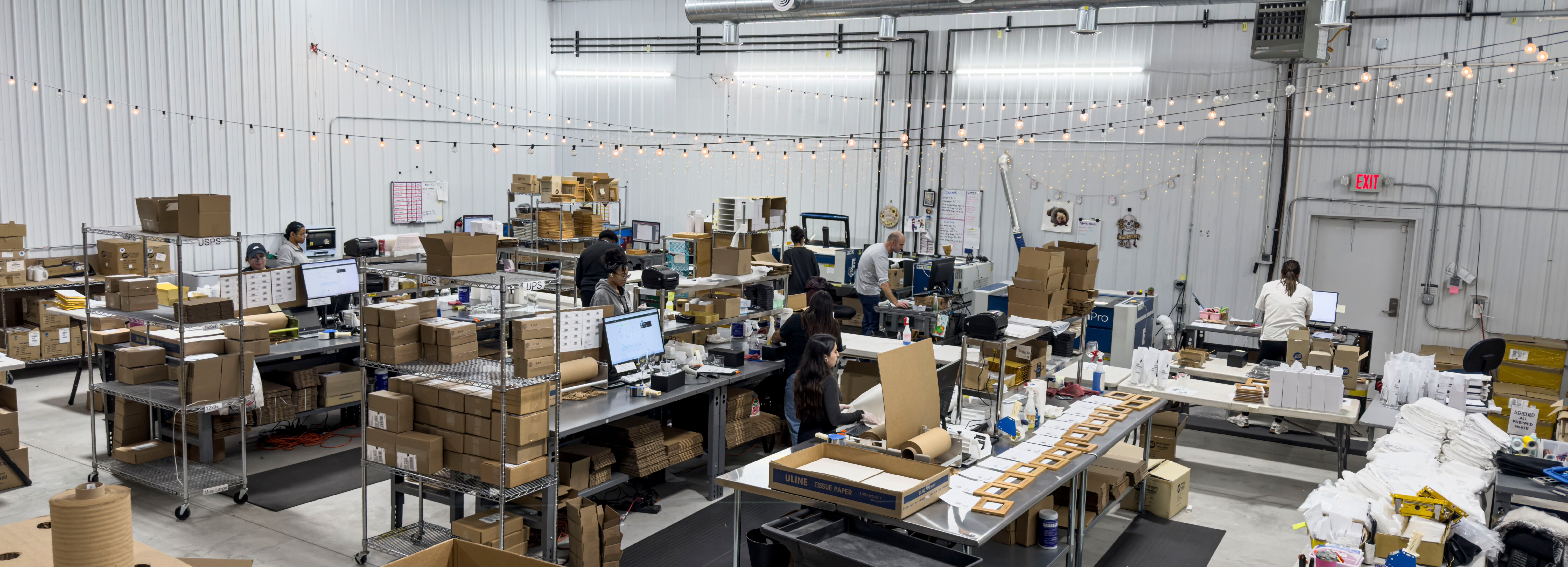 Lifetime Creations team engraving products in Indiana