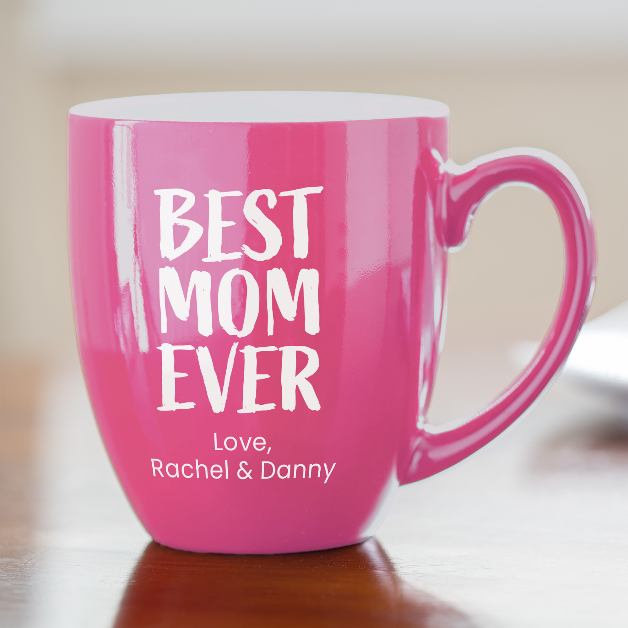 Personalized Best Mom Ever coffee mug &mdash; engraved in Indiana by Lifetime Creations