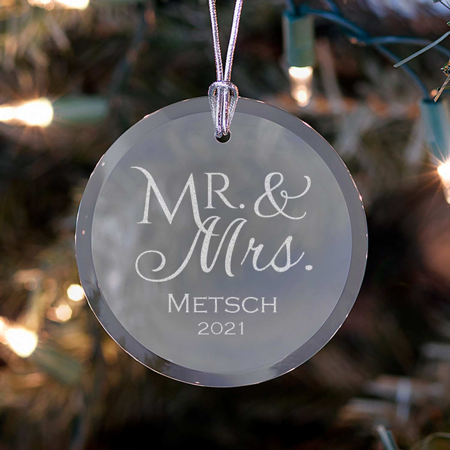 christmas wedding gift ornament