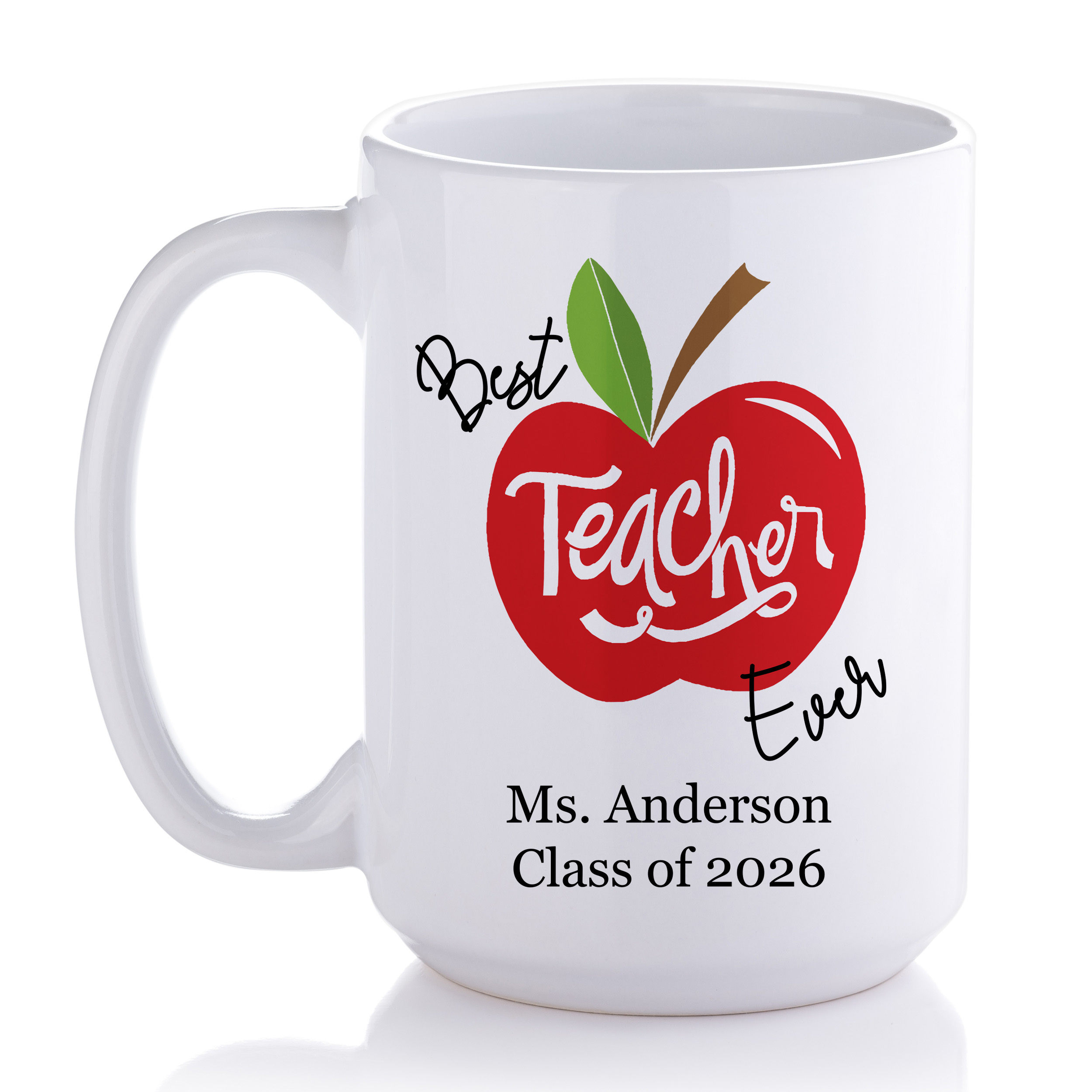 Custom graduation ceramic coffee mug with milestone year