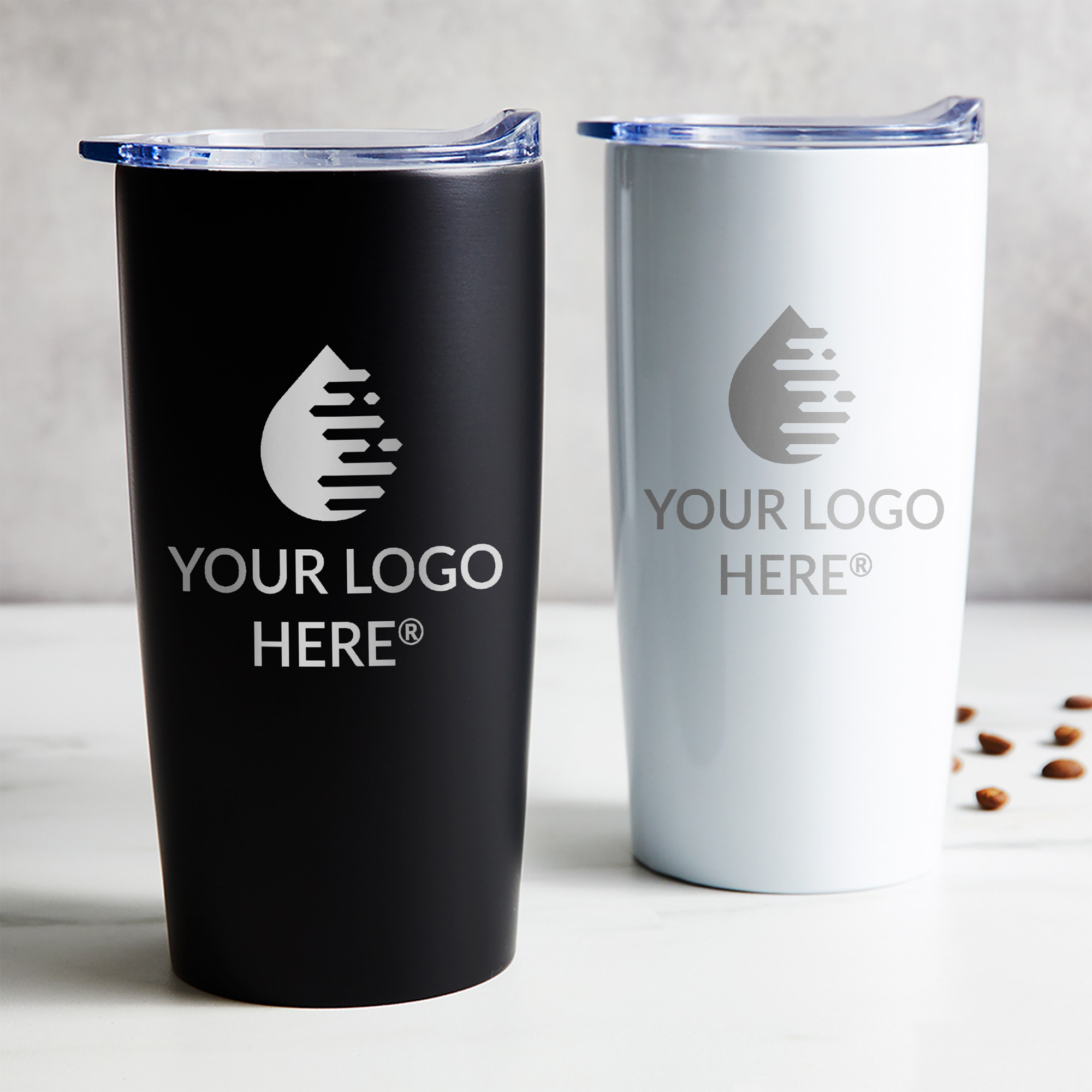 Bulk custom engraved tumblers with brand logo